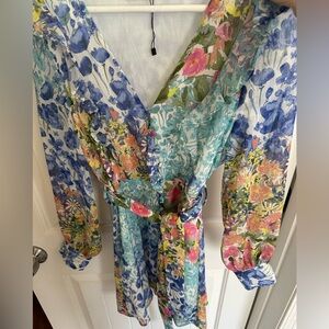 Zara Floral Mini Dress - Multicolor